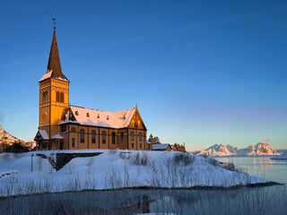 Eglise iles Lofoten - Norv&egrave;ge