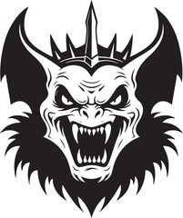 bat head vector silhouette