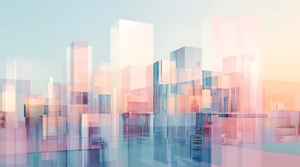 Architectural structural abstract background with modern geometry and minimal designs 