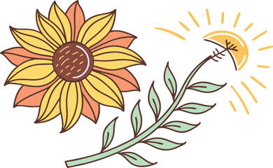 vector illustration of a flower