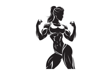 Fototapeta premium Fitness gym workout exercise graphics design