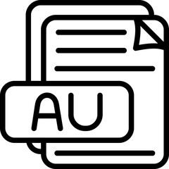 AU File Format Icon