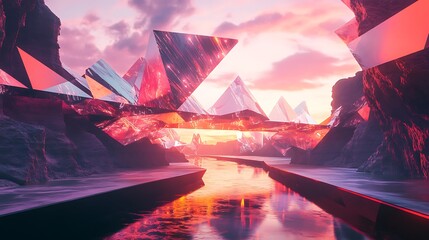 Architectural structural abstract background with modern geometry and minimal designs 