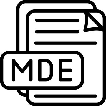 MDE File Format Icon