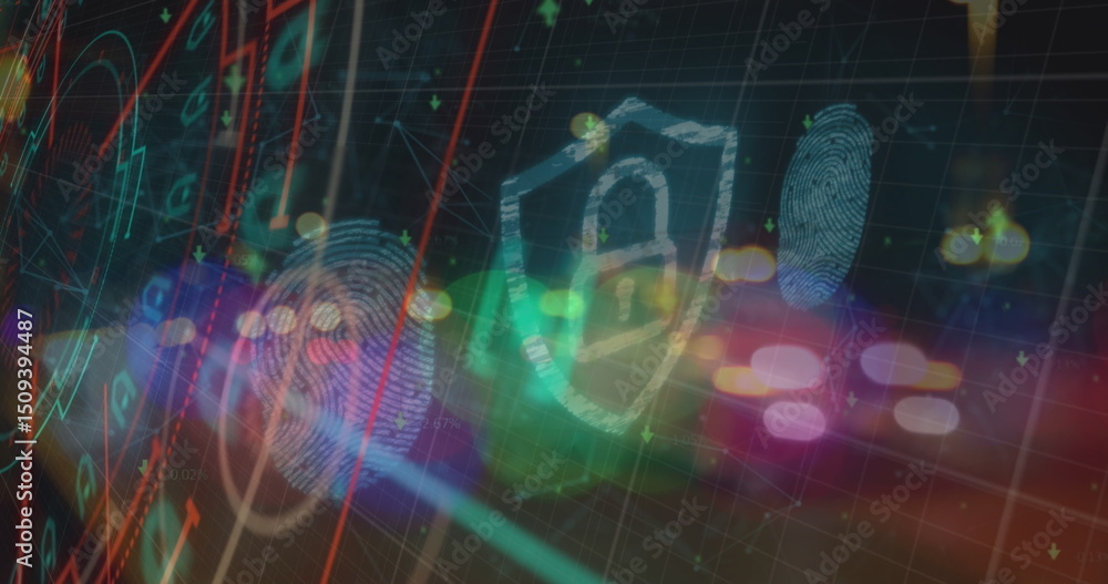 Poster image of data processing over light spots