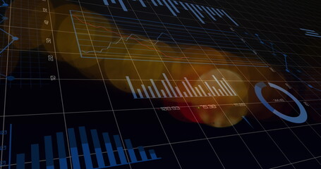 Image of data processing over light spots