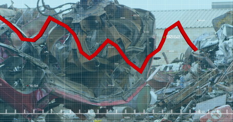 Image of data processing over rubbish dump