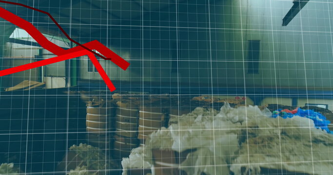 Image of data processing over rubbish dump