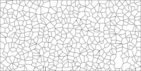 Abstract cellular structure illustration graphic with irregular black lines and white space artistic design perfect for backgrounds