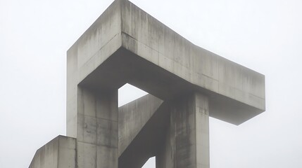Architectural structural abstract background with modern geometry and minimal design 