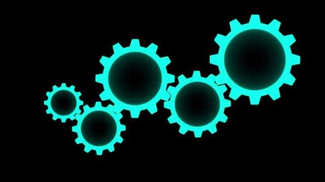 setting or spinning wheel flat design symbol. .ears and cogs icon, gears on  icon , cogwheel gear mechanism vector settings icon