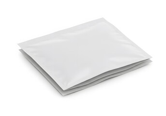 Folded white plastic food packaging