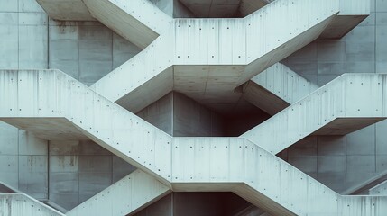 Architectural structural abstract background with modern geometry and minimal design 