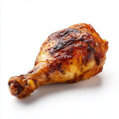 roasted chicken on a white background