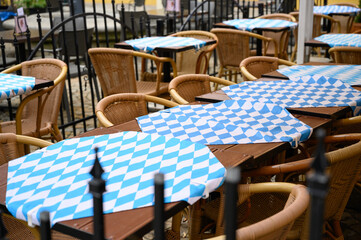 Wroclaw, Poland – May 28, 2025: Urban scenes around UEFA Conference League Final. Football-themed cafes, stadium surroundings, and street details reflect the city’s transformation for the internationa