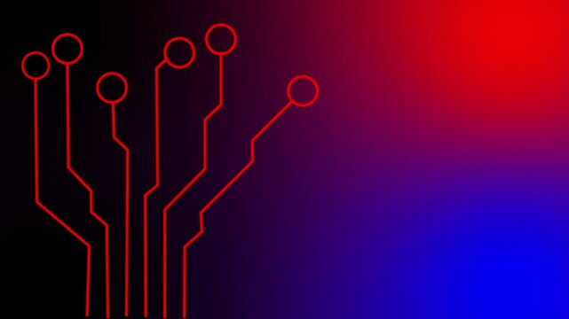 Technology icon animation .A technology icon often includes symbols like a computer, smart phone, gear, or circuit board. Computer animated technology with glow holographic HUD animation. 4k