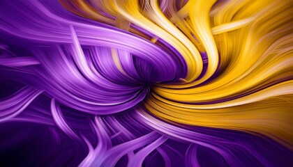 Fototapeta premium vibrant abstract swirling patterns in shades of purple and yellow creating a dynamic visual experience