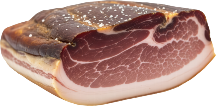 speck delicious charcuteries on transparent background, charcuterie at the charcutier