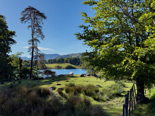 Loughrigg Tarn in the Lake District - Cumbria in the United Kingdom