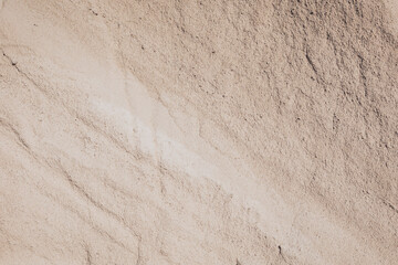 Limestone quarry. Open-cast mining. Chalk hills. Chalk surface. Natural limestone. 