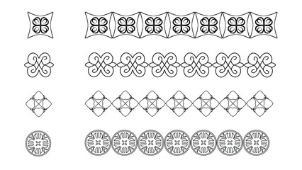 Vector Border Patterns Set – Seamless Decorative Elements Collection