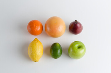 Colorful fruit composition displaying variety of fresh produce