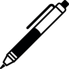  Pen vector icon on transparent background