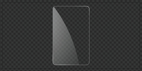 Transparent Glass Overlay for Web, App, and UI Design – Realistic Vector Glass Effect PNG for Photoshop and Illustrator Projects