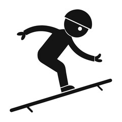 Vector silhouette illustration of athletes on skateboards and snowboards jumping and running