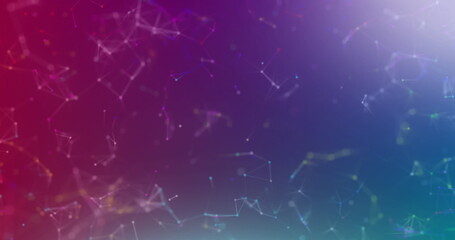 Image of network of connections with numbers changing over covid cells
