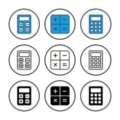 Calculator icon vector. Accounting calculator icon. calculator vector