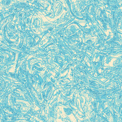 Dye wash indigo blue textur fabric effect background, Seamless glitch patched pattern in masculine Japanese block print style. 