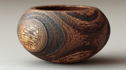 Wood Grain Bowl Capsule Orb