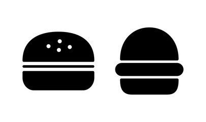 Burger icon logo design. burger sign and symbol. hamburger