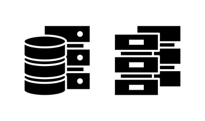 Database icon logo design. database sign and symbol