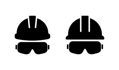 Helmet icon logo design. Motorcycle helmet sign and symbol. Construction helmet icon. Safety helmet