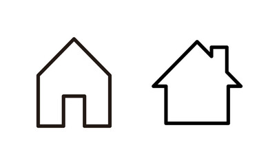 House icon logo design. Home sign and symbol