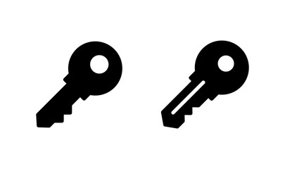 Key icon logo design. Key sign and symbol.