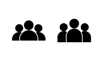 people icon logo design. person sign and symbol. User Icon vector