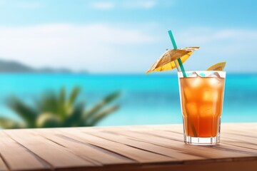 Tropical drink beach getaway background