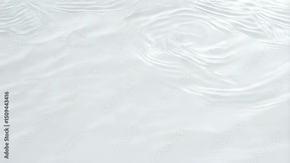Aufkleber abstract minimalist waves water surface movement in bright light. calming nature background loop. sm