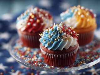 patriotic cupcakes