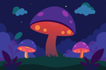 Fototapeta premium mushrooms in the forest