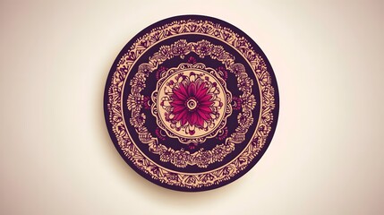 Fototapeta premium Ornate Mandala Design Circular Pattern Floral Art