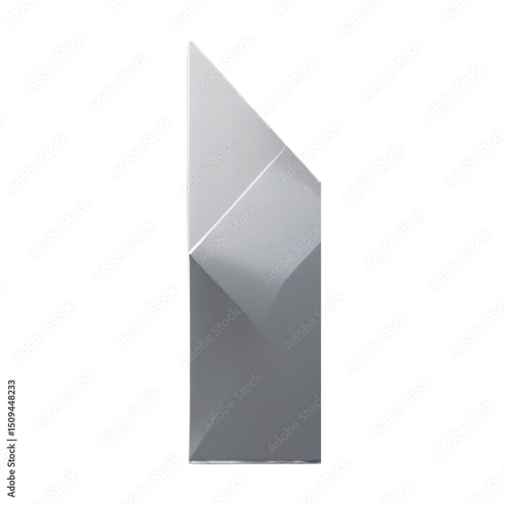 Aufkleber abstract geometric shape design in gray and white for modern art and design projects and creative vi