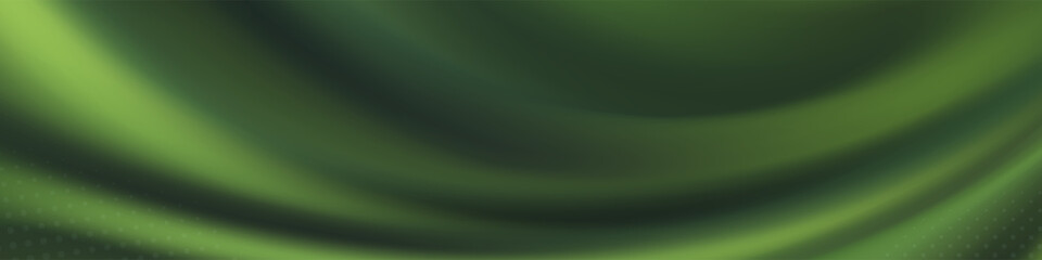 Abstract emerald green flowing background.