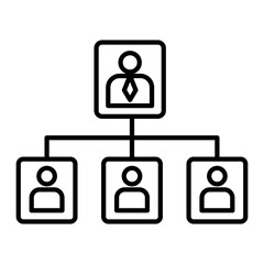 Organization structure icon