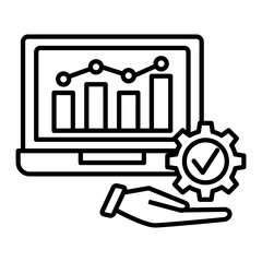 infographic management icon