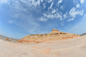 Geomorphic Scenery Desert in Xinjiang, China