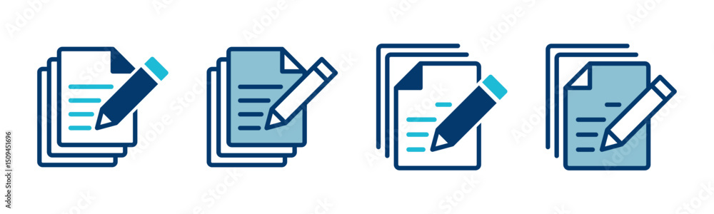 Poster note icon vector isolated on white background. taking note icon vector. edit line icon. document wri